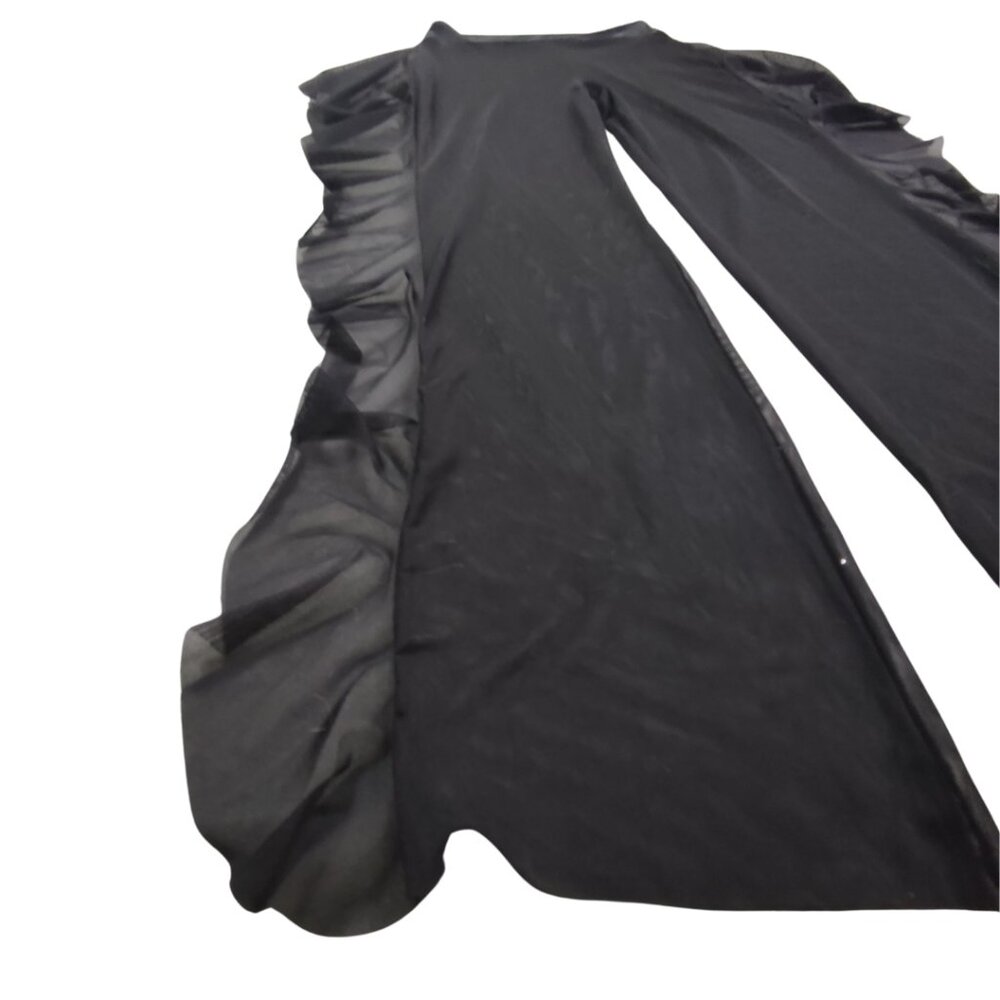 Mesh Side Ruffle Swim Cover Pants - Picture 3 of 8